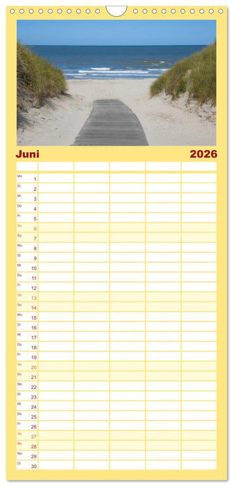 Nordsee Insel Norderney (CALVENDO Familienplaner 2026)