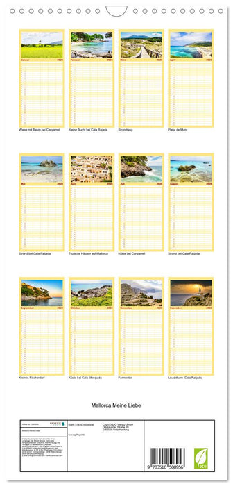Mallorca Meine Liebe (CALVENDO Familienplaner 2026)