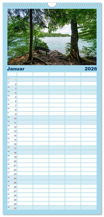 Forggensee und Alpsee - Urlaubsparadies Bayerisches Allgäu (CALVENDO Familienplaner 2026)