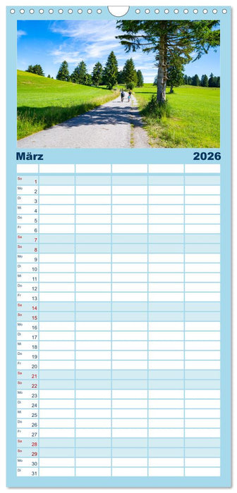 Forggensee und Alpsee - Urlaubsparadies Bayerisches Allgäu (CALVENDO Familienplaner 2026)