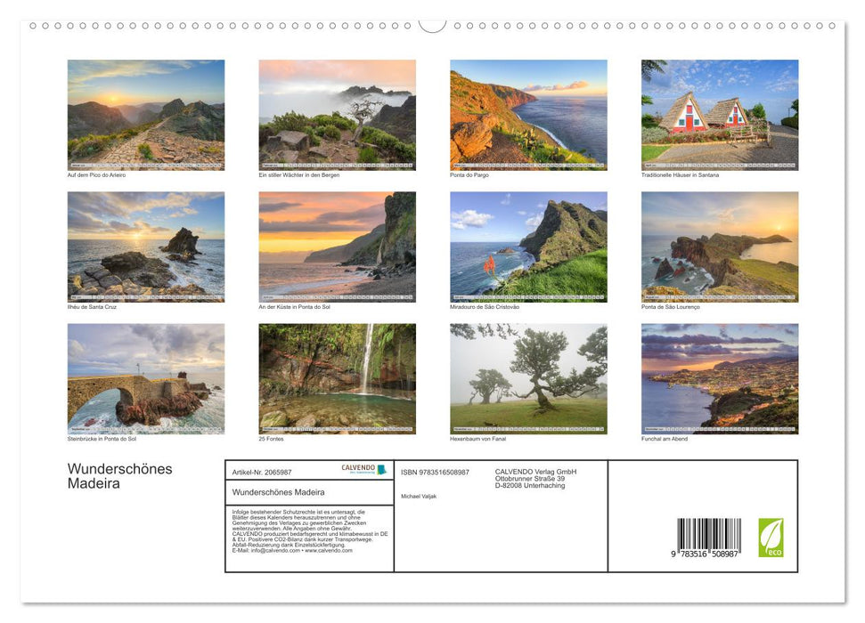 Wunderschönes Madeira (CALVENDO Premium Wandkalender 2026)