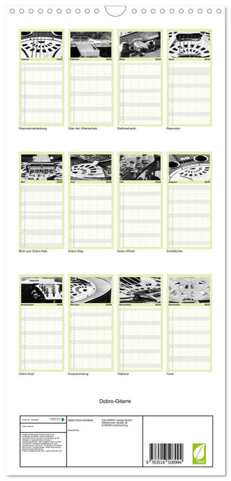 Dobro-Gitarre (CALVENDO Familienplaner 2026)