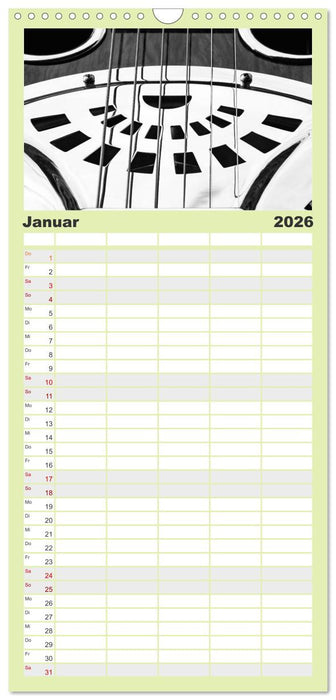 Dobro-Gitarre (CALVENDO Familienplaner 2026)