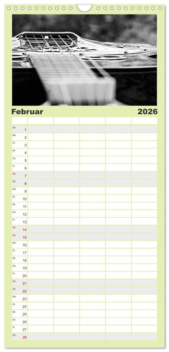 Dobro-Gitarre (CALVENDO Familienplaner 2026)