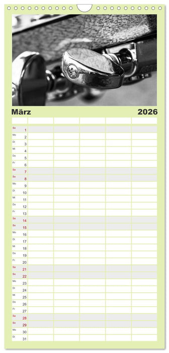 Dobro-Gitarre (CALVENDO Familienplaner 2026)