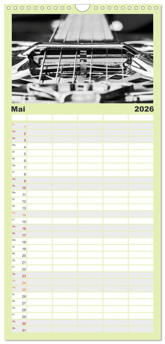 Dobro-Gitarre (CALVENDO Familienplaner 2026)