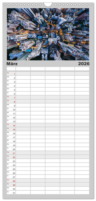 Weltstädte - Iconic world cities (CALVENDO Familienplaner 2026)