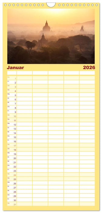 Faszinierendes Asien - Eine Kulturreise in den Fernen Osten (CALVENDO Familienplaner 2026)