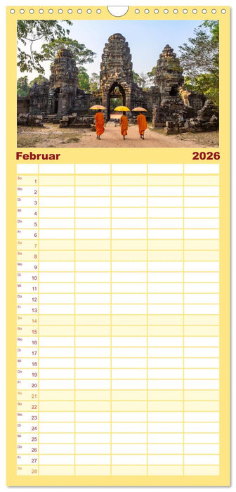 Faszinierendes Asien - Eine Kulturreise in den Fernen Osten (CALVENDO Familienplaner 2026)