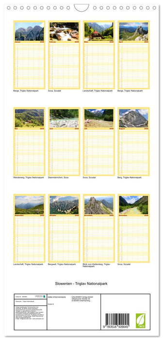 Slowenien - Triglav Nationalpark (CALVENDO Familienplaner 2026)