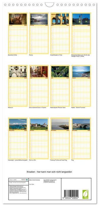 Kroatien - hier kann man sich nicht langweilen (CALVENDO Familienplaner 2026)