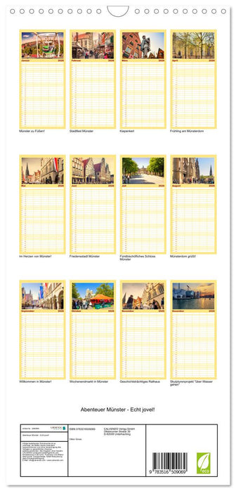 Abenteuer Münster - Echt jovel! (CALVENDO Familienplaner 2026)