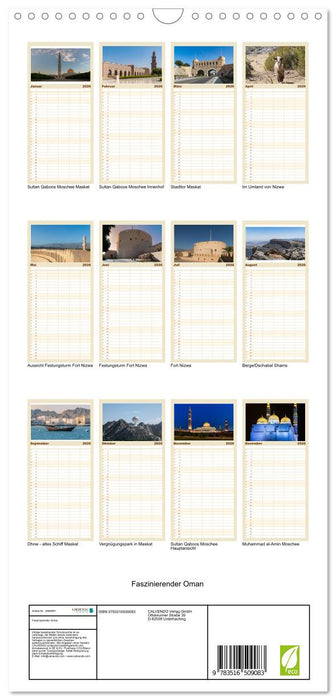Faszinierender Oman (CALVENDO Familienplaner 2026)