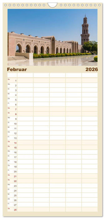 Faszinierender Oman (CALVENDO Familienplaner 2026)