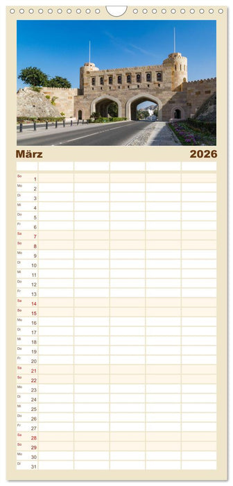 Faszinierender Oman (CALVENDO Familienplaner 2026)