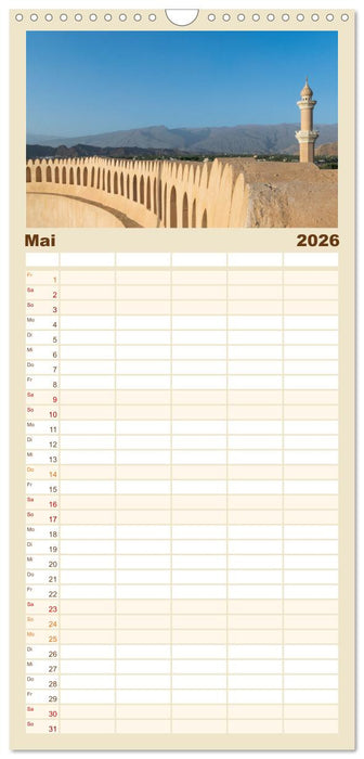 Faszinierender Oman (CALVENDO Familienplaner 2026)