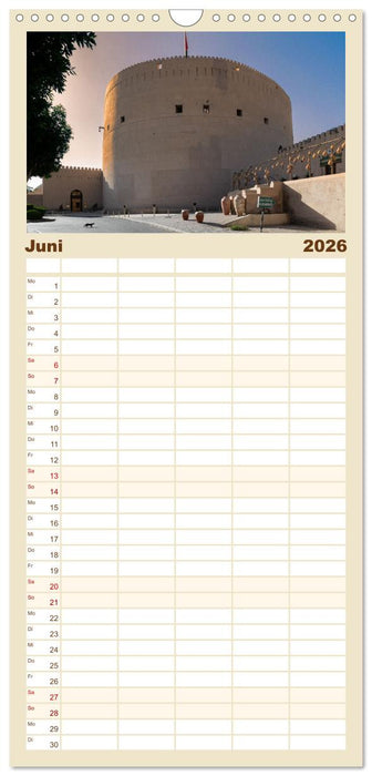 Faszinierender Oman (CALVENDO Familienplaner 2026)