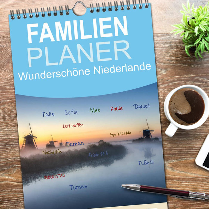 Wunderschöne Niederlande (CALVENDO Familienplaner 2026)