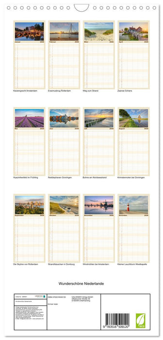 Wunderschöne Niederlande (CALVENDO Familienplaner 2026)