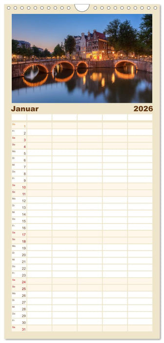 Wunderschöne Niederlande (CALVENDO Familienplaner 2026)