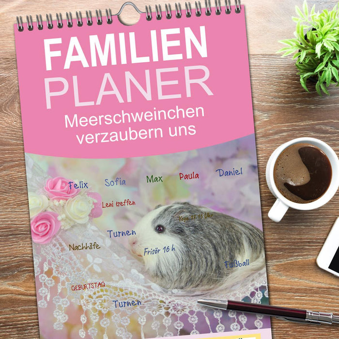 Familienplaner MEERSCHWEINCHEN verzaubern uns (CALVENDO Familienplaner 2026)