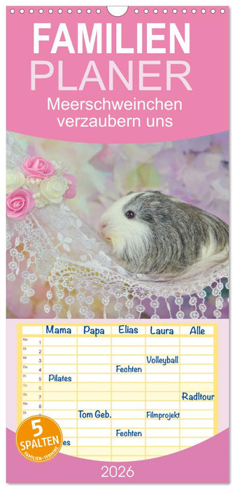 Familienplaner MEERSCHWEINCHEN verzaubern uns (CALVENDO Familienplaner 2026)