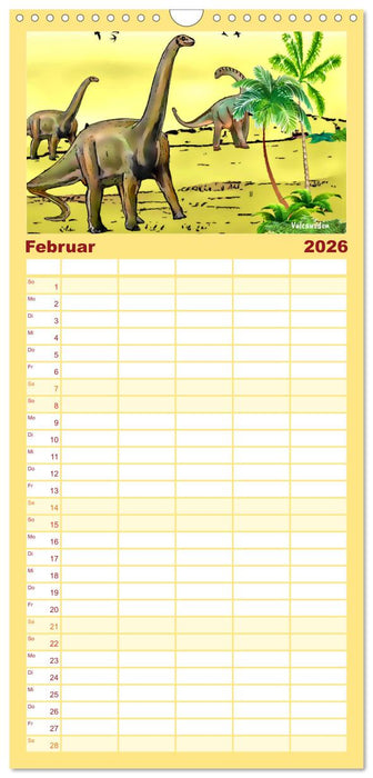 Die Welt der Dinos (CALVENDO Familienplaner 2026)