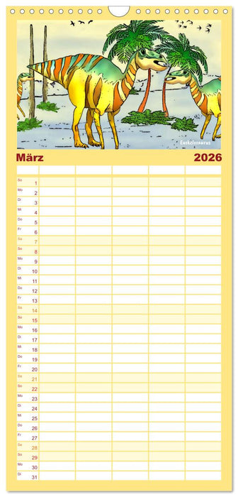 Die Welt der Dinos (CALVENDO Familienplaner 2026)