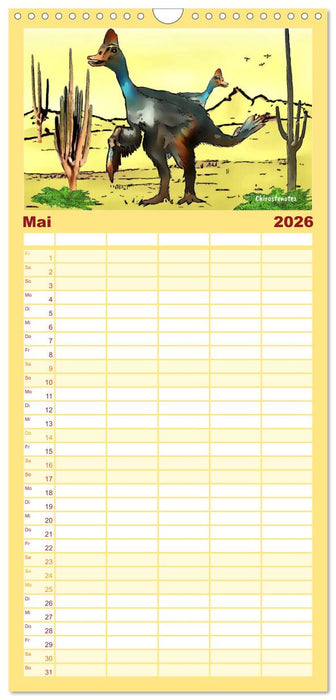 Die Welt der Dinos (CALVENDO Familienplaner 2026)