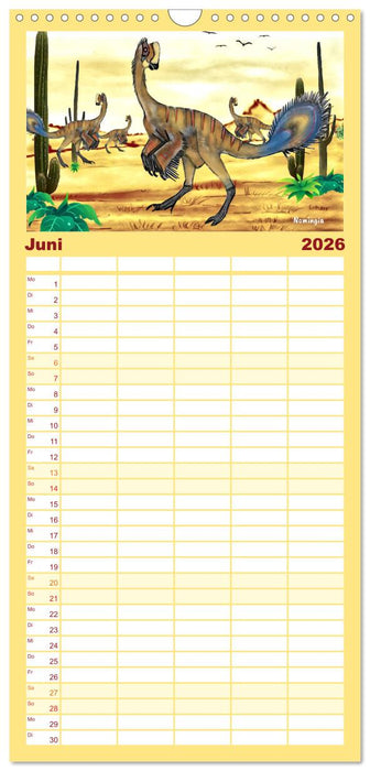 Die Welt der Dinos (CALVENDO Familienplaner 2026)