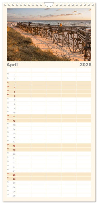 Nordsee Insel Sylt (CALVENDO Familienplaner 2026)