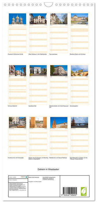 Daheim in Wiesbaden (CALVENDO Familienplaner 2026)