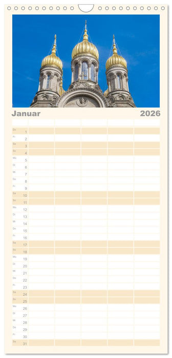 Daheim in Wiesbaden (CALVENDO Familienplaner 2026)