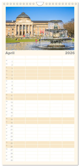 Daheim in Wiesbaden (CALVENDO Familienplaner 2026)