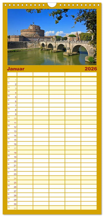 Rom - Monumente für die Ewigkeit (CALVENDO Familienplaner 2026)