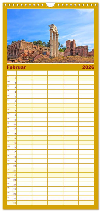 Rom - Monumente für die Ewigkeit (CALVENDO Familienplaner 2026)