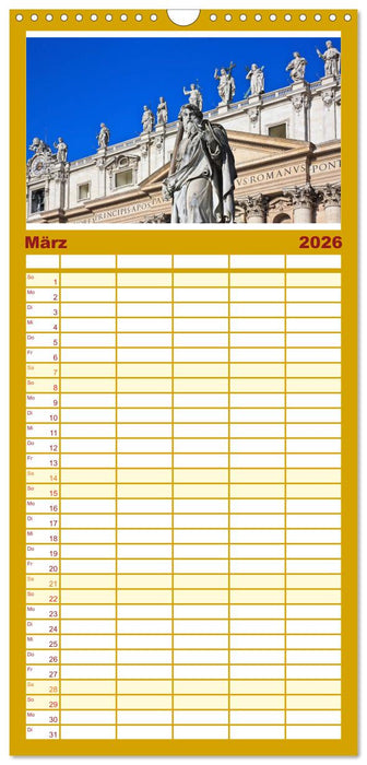 Rom - Monumente für die Ewigkeit (CALVENDO Familienplaner 2026)