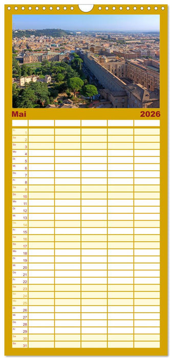 Rom - Monumente für die Ewigkeit (CALVENDO Familienplaner 2026)