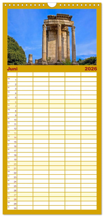 Rom - Monumente für die Ewigkeit (CALVENDO Familienplaner 2026)