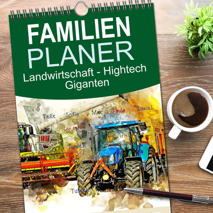 Landwirtschaft - Hightech Giganten (CALVENDO Familienplaner 2026)