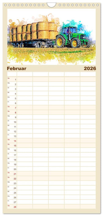 Landwirtschaft - Hightech Giganten (CALVENDO Familienplaner 2026)
