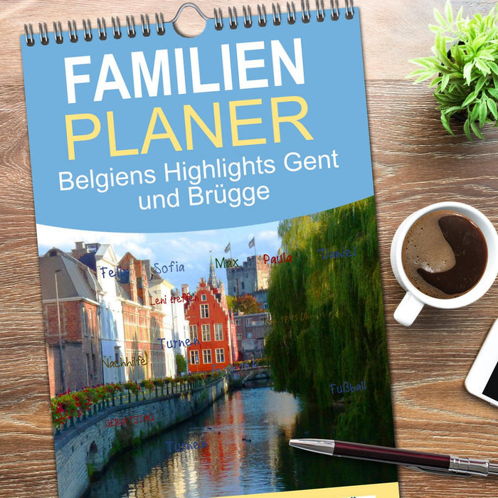 Belgiens Highlights Gent und Brügge (CALVENDO Familienplaner 2026)
