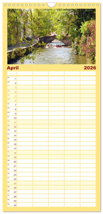 Belgiens Highlights Gent und Brügge (CALVENDO Familienplaner 2026)