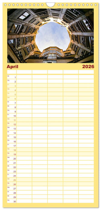 Barcelona - Stadt der Kunstwerke und Architektur (CALVENDO Familienplaner 2026)