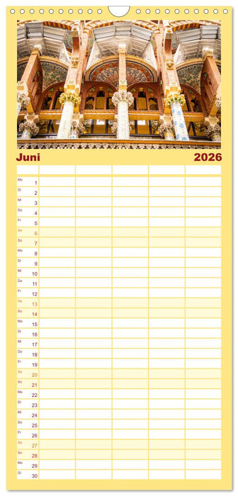 Barcelona - Stadt der Kunstwerke und Architektur (CALVENDO Familienplaner 2026)