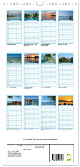Bodensee - Traumlandschaften am Wasser (CALVENDO Familienplaner 2026)