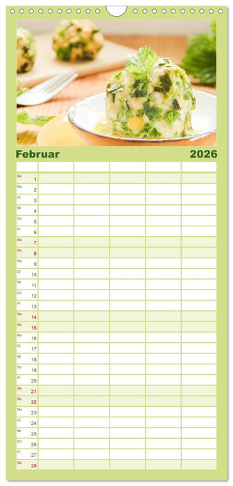 essbare Blüten und Blätter (CALVENDO Familienplaner 2026)