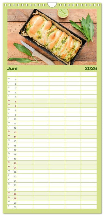 essbare Blüten und Blätter (CALVENDO Familienplaner 2026)