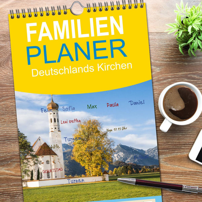 Deutschlands Kirchen (CALVENDO Familienplaner 2026)