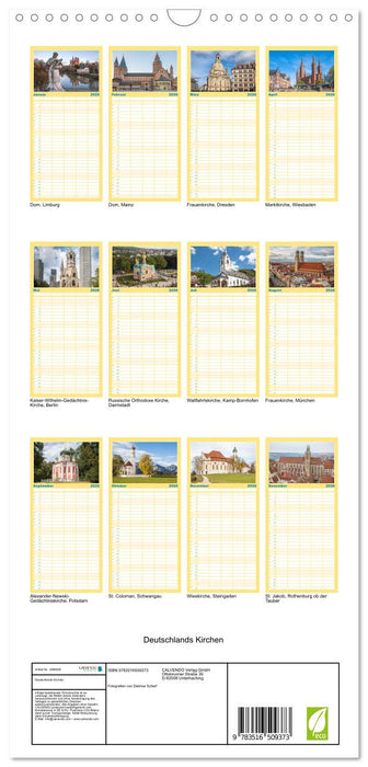 Deutschlands Kirchen (CALVENDO Familienplaner 2026)